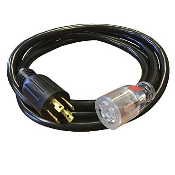 Picture of RELIANCE CONTROLS PC3010R Reliance Controls PC3010M 30-Amp (L14-30), 10-Foot Generator Power Cord, Black (EA)
