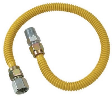 Picture of Eastman Kodak Company 20YE515024B Brass Craft CSSD54-24P 24" Stainless Steel Gas Heater Connector (EA)