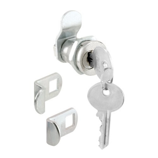 Picture of PRIME-LINE PRODUCTS S 4139 Prime-Line S 4139 Mailbox Lock – Replacement, Multipurpose Mailbox Lock for Several Brands – ILCO 1003M Keyway, Opens Clockwise with 90º Rotation, Nickel Finish (1 Set) (EA)