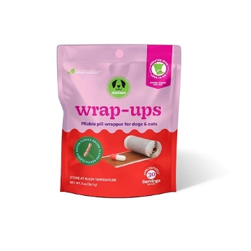 Picture of SILVER FOX LLC PSD-WUB Stashios: Wrap-Ups: Pill Wrapper - Bacon - 30 Servings Bag, Dogs & Cats, Pet Treat Hides Any Size Pills, All Natural Limited Ingredients, USA Made (EA)