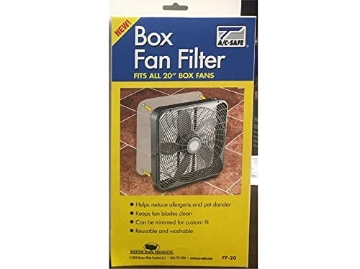 Picture of AC-SAFE FF-20 AC Safe 20 in. W x 20 in. H Polyester Box Fan Filter (1 fan filter + 4 filter clips) (PK-6-EA)