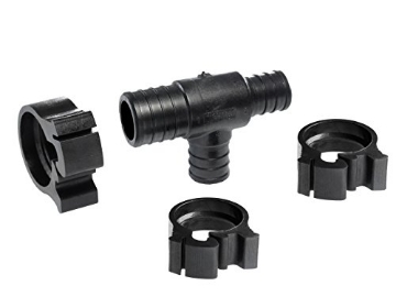Picture of FLAIR-IT 30777 Flair-It Central PEXLOCK 30777 Reducing Tee, 1" x 3/4" x 3/4", Black (EA)