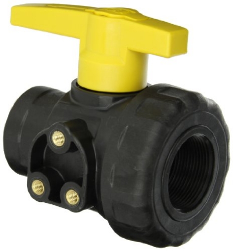 Picture of GREEN LEAF SU 150 E Green Leaf SU150E Polypropylene Single Union Ball Valve, Full Port, 1 1/2" NPT Female (EA)