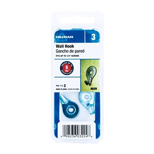 Picture of HILLMAN 5020 Hillman Zinc Utility Hooks 5 lb. 2 pk (PK-10-EA)