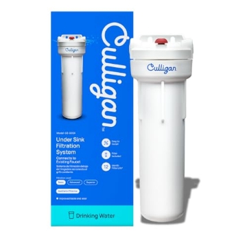 Picture of Zero Technologies US-600A Culligan US-600A Under-Sink Water Filtration System – Water Filter Reduces Chlorine Taste & Odor – Includes D-20A Cartridge, Mounting Hardware & Wrench – 1,000 Gallon Capacity (EA)