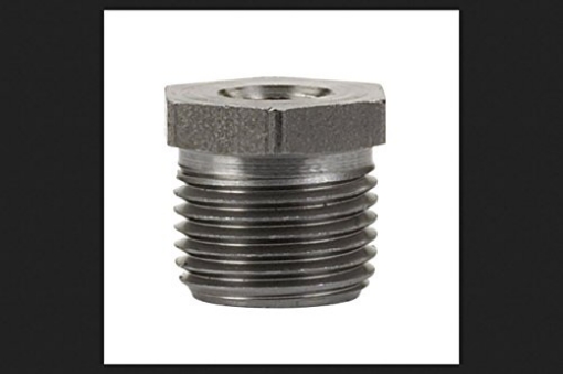 Picture of BILLCO CORP 753288000186 Billco 3/4 in. MPT 1/4 in. Dia. x 0.96 in. L MPT Black Steel Hex Bushing (PK-5-EA)