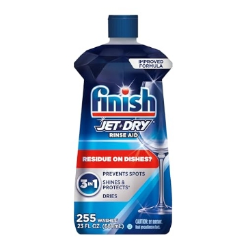 Picture of Finish 5170088876 Finish Jet-Dry Dishwasher Rinse Aid, Compatible with Dishwasher Detergent, Prevents Spots & Residues, Dries, Shine & Protects, 23 oz, 225 Washes. (EA)
