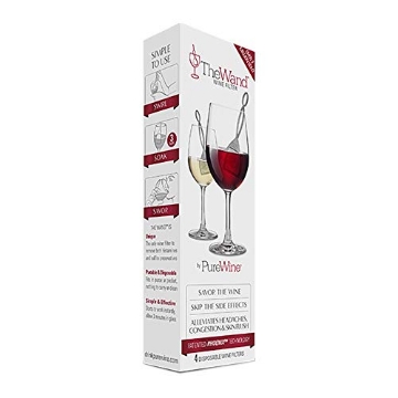 Picture of PUREWINE INC VINO4 PureWine To Your Health Daily Grommet Inc Silver Polypropylene Wine Filter (EA)