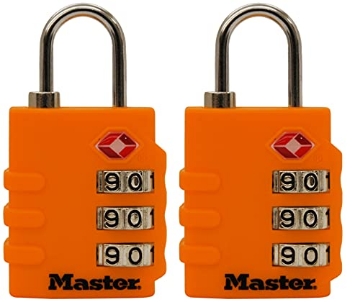 Picture of Mastercool 4684T Master Lock 4684T Set Your Own Combination TSA Approved Luggage Lock, 1-3/8 in. Wide, Colors May Vary (EA)