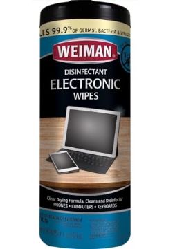 Picture of Weiman Products, LLC 93 Weiman Disinfecting Electronic Cleaning Wipes For Keyboards, Tablets, E-readers, Smart Phones, Netbooks, and Touchscreens (30 Wipes) (EA)