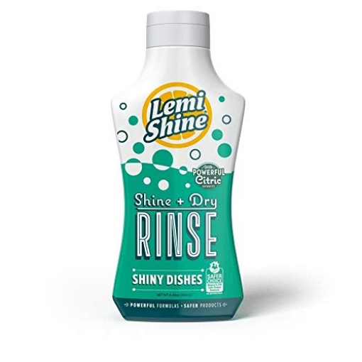 Picture of ENVIROCON TECHNOLOGIES I 020185007 Lemi Shine 8.45 Oz. Shine + Dry Rinse, Natural Rinse Aid, Powered by 100% Natural Citric Extracts for Spotless + Shiny Dry Dishes Even in Hard Water (EA)