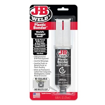 Picture of J B Weld 50139 J-B Weld 50139 Plastic Bonder Body Panel Adhesive and Gap Filler Syringe - Black - 25 ml (EA)