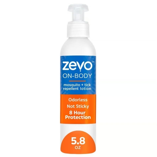 Picture of GILLETTE COMMERCIAL OPERATIONS NORT 818135018650 Zevo On-Body Lotion Insect Repellent Lotion for Mosquitoes/Ticks 5.8 oz (PK-12-EA)