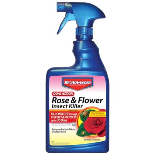 Picture of SBM LIFE SCIENCE CORP 502570B BioAdvanced Dual Action Rose and Flower Insect Killer, Continuous Rose Bug Spray, 24 oz (EA)