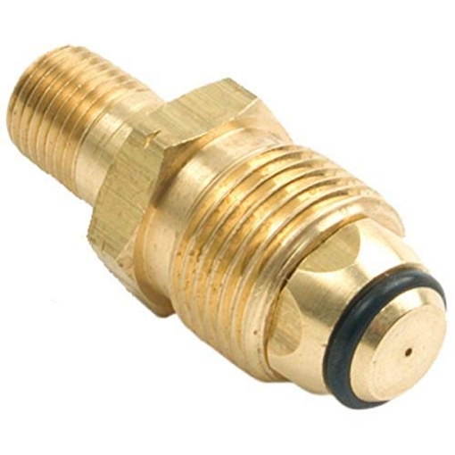 Picture of Mr. Heater, Inc. F276139 Mr. Heater F276139 1/4-Inch Male Pipe Thread by Restricted Flow Soft Nose P.O.L fitting,Multicolored,Regular (EA)