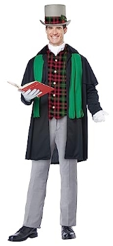 Picture of CALIFORNIA COSTUMES CC01520MD California Costumes Men's Holiday Caroler Man-Adult Costume, Black/Green, Medium (EA)