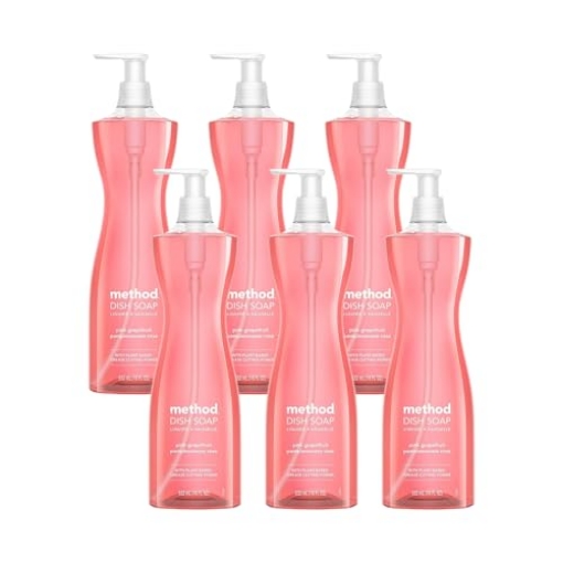 Picture of Method Products, Inc 324457 Method Dish Soap, Pink Grapefruit, 18 Ounce, Packaging May Vary (Pack of 6) (CT-6-EA)