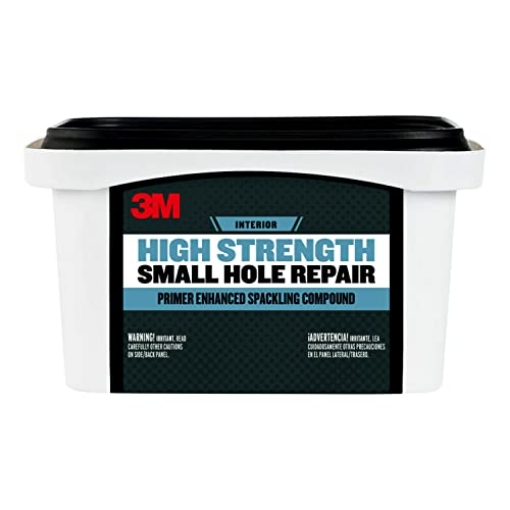 Picture of 3M SHR-32-BB 3M High Strength Spackling Compound, 32 oz., Small Hole Repair Primer Enhanced Spackling Compound, Quick & Easy Repair For Nicks & Nail Holes, No Shrinking, Cracking or Sagging (SHR-32-BB) (EA)