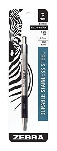 Picture of Zebra ZEB27111 Zebra Pen Corporation Pen Ballpt Ret Blk F-301 Case Of 12, Zebra Pen Corporation (PACK-12-EA)