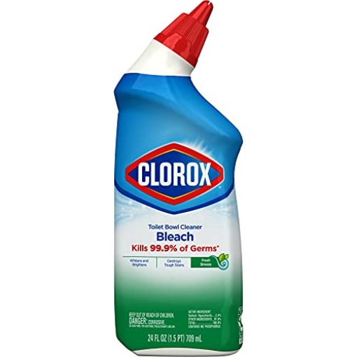 Picture of CLOROX(R) 00933 Clorox Toilet Bowl Liquid Disinfecting Cleaner with Clinging Bleach Gel, Remove Mildew and Mold, Fresh Scent, 24 Ounces (PK-12-EA)