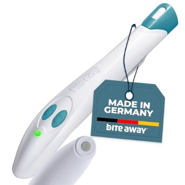 Picture of MIBETEC U.S INC VI00545 bite away - The Original Electronic Bug bite Treatment for Mosquito Bites, Made in Germany. Without Chemicals - Treatment by Heat, up to 300 Applications Possible with The First Set of Batteries (EA)