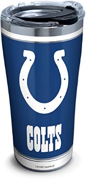 Picture of TERVIS TUMBLER COMPANY 1368854 Tervis NFL Indianapolis Colts-Touchdown Stainless Steel Insulated Tumbler with Clear and Black Hammer Lid, 20 oz, Silver (EA)
