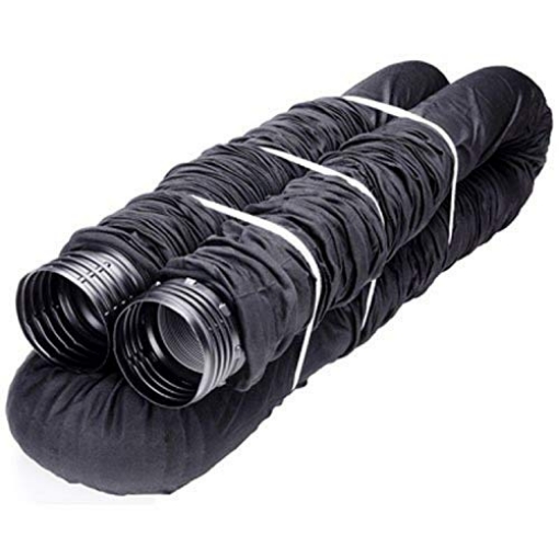 Picture of FLEX-DRAIN 51510 Flex-Drain 51510 Flexible/Expandable Landscaping Drain Pipe, Perforated with Filter Sock, 4-Inch by 25-Feet (EA)