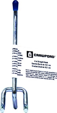 Picture of CRAWFORD 14340-50 CRAWFORD PROD DIV OF JARDEN SAFETY 4" DBL Straight Peg Hook, 4-Inch, Silver (PK-50-EA)