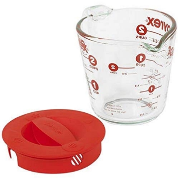 Picture of Pyrex 1055163 Pyrex Prepware 2-Cup Glass Measuring Cup with Lid (PK-6-EA)