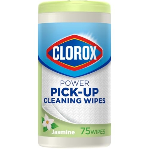 Picture of CLOROX(R) 32579 CLOROX Power Pick-Up Cleaning Wipes, Jasmine, 75 Paper Towel Wipes (Pack May Vary) (PK-6-EA)