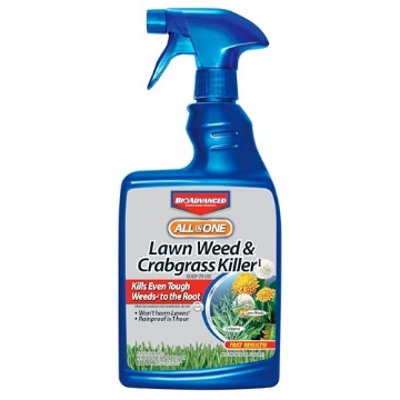 Picture of SBM LIFE SCIENCE CORP 704125A BioAdvanced All-In-One Lawn Weed and Crabgrass Killer I, Ready-to-Use, 24 oz (PK-12-EA)