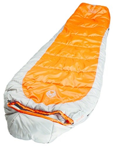 Picture of Coleman Woods Wire 2158163 Coleman Sleeping Bag Mummy Silverton, Orange-Silver, 150 2000018100 (EA)