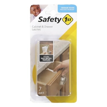 Picture of SAFETY 1ST 48444 Safety 1st Cabinet and Drawer Latches, 7-Count (EA)