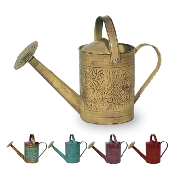 Picture of ROBERT ALLEN MPT01183 Robert Allen Home & Garden MPT01183 Metal Watering can, 1 Gallon, Topaz (EA)