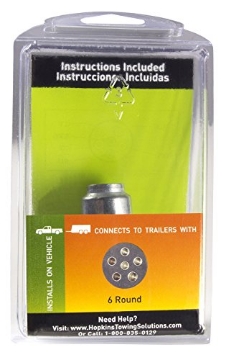 Picture of Hopkins Manufacturing 48435 Hopkins Towing Solutions 48435 6 Pole Round Vehicle Connector (EA)