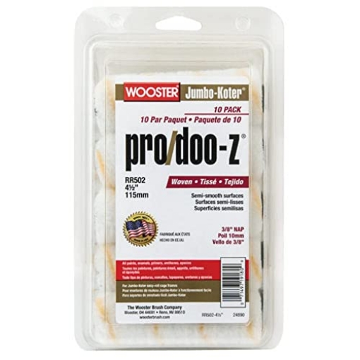 Picture of WOOSTER RR502-4 1/2 Jumbo-Koter Wooster RR502 4.5 inch Pro/Doo-Z 3/8 inch Nap - 10 Pack (3/8 inch Nap) (EA)