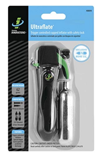 Picture of GENUINE INNOVATIONS G20310 Genuine Innovations G20310, Ultraflate, Bicycle CO2 Inflator, Weight 62g, Green and Black (EA)