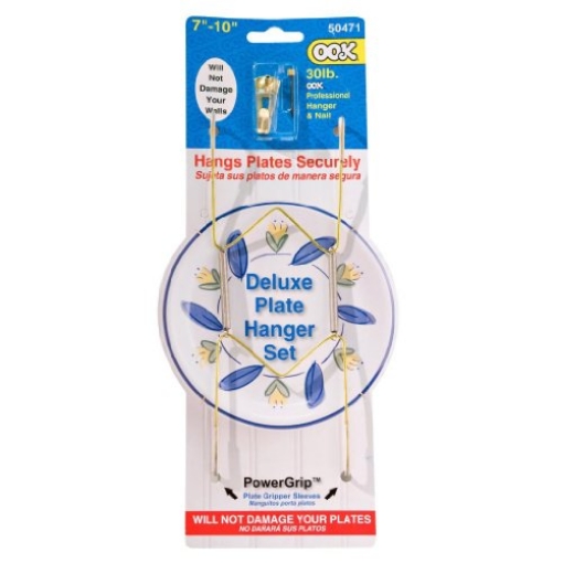 Picture of HILLMAN 50471 OOK 50471 Deluxe Plate Hanger with Steel Pro Supports Up to 30 Pounds, 7-Inch to 10-Inch (EA)