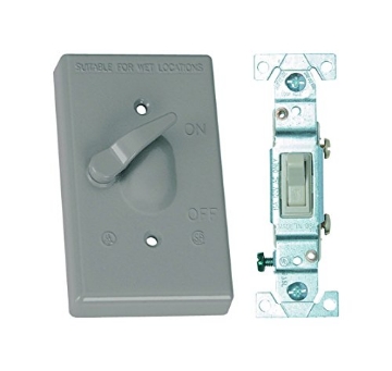 Picture of SIGMA ENGINEERED SOLUTIONS 14218 Sigma Electric Rectangle Metal 1 Gang Toggle Switch and Cover for Wet Locations (EA)