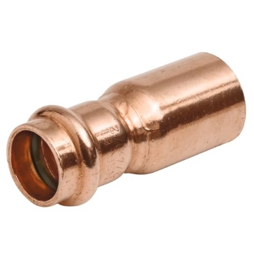 Picture of NIBCO INC 9008500PCU NIBCO Fig No PC600-2, 1-1/4 in. x 1 in. Copper Fitting Reducer FTG x Press, Leak Detect (EA)