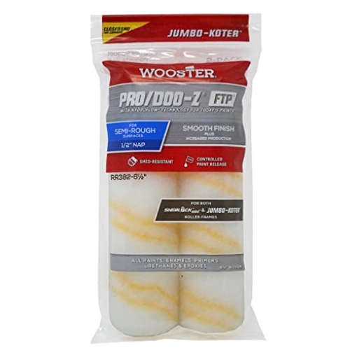 Picture of WOOSTER RR382-6 1/2 Wooster RR382-6 Jumbo-Koter Pro/Doo-Z FTP 1/2" Paint Rollers, No Size, Red (EA)