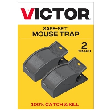 Picture of Victory Innovations Co. M070B Victor M070B Easy and Safe-Set Power Kill Mouse Trap Quick and Clean Rodent Disposal - 2 Reusable Mouse Traps (PK-12-EA)