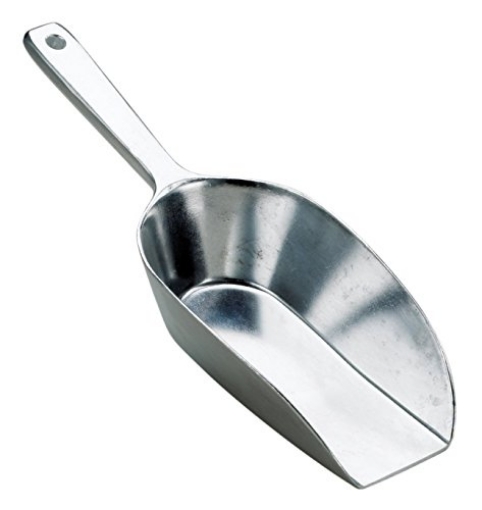 Picture of HAROLD'S KITCHEN 30210 HIC Kitchen Flat Bottom Food Utility Scoop, 8.75-Inches, 210-Millimeters, Commercial-Grade Anodized Cast Aluminum (EA)
