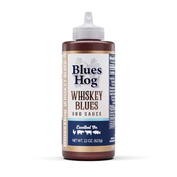 Picture of BLUES HOG LLC 80110 Blues Hog Whiskey Blues BBQ Sauce, Gourmet BBQ Sauce & Marinade, All-Natural, No High Fructose Corn Syrup, Gluten-Free, Made in the USA, 22 oz (EA)