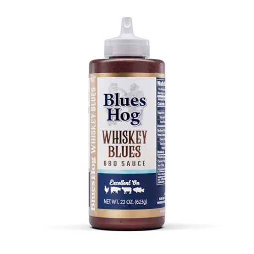 Picture of BLUES HOG LLC 80110 Blues Hog Whiskey Blues BBQ Sauce, Gourmet BBQ Sauce & Marinade, All-Natural, No High Fructose Corn Syrup, Gluten-Free, Made in the USA, 22 oz (EA)