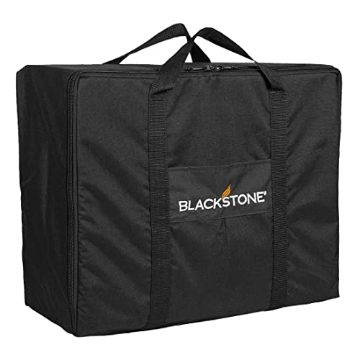Picture of Blackstone 1723 Blackstone 1723 22” Tabletop Griddle Carry Bag, Heavy Duty, Weather Resistant, Griddle Cover, Black. Fits Griddles WITHOUT Hoods or Hard Covers. (EA)