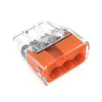 Picture of IDEAL(R) 30-1333S IDEAL Electrical 30-1333S In-Sure Push-In 3 Port Connector Orange, (10PK) (EA)