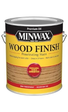 Picture of Minwax 710710000 Minwax Wood Finish Semi-Transparent Golden Oak Oil-Based Wood Stain 1 gal. (PK-2-EA)