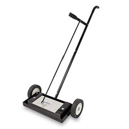 Picture of Magnet Source MFSM14RX Master Magnetics Magnetic Floor Sweeper with Release - Heavy Duty Push-Type, 14" Sweeping Width, 1 Each, MFSM14RX (EA)