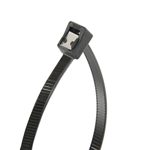 Picture of GARDNER BENDER 45-308UVBSC Gardner Bender 46-308UVBSC Nylon Self-Cutting Cable Tie, 8 Inch., 50 lb. Tensile, Twist-Off, Stainless Steel Blade, Wire Tie/Industrial/Outdoor & Household Use, Zip Tie, 20 Pk., UV Resistant Black (EA)